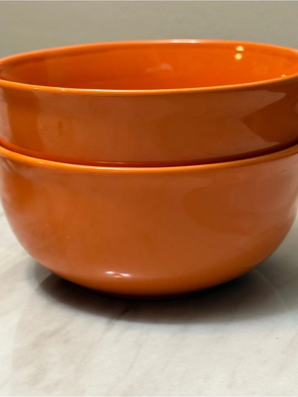 Royal Norfolk Burnt Orange Coupe Pattern Cereal Bowls Set If Two
